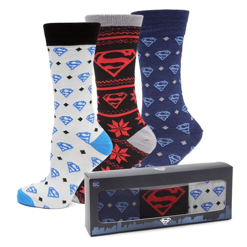 DC Superman 3 Pair Sock Gift Set