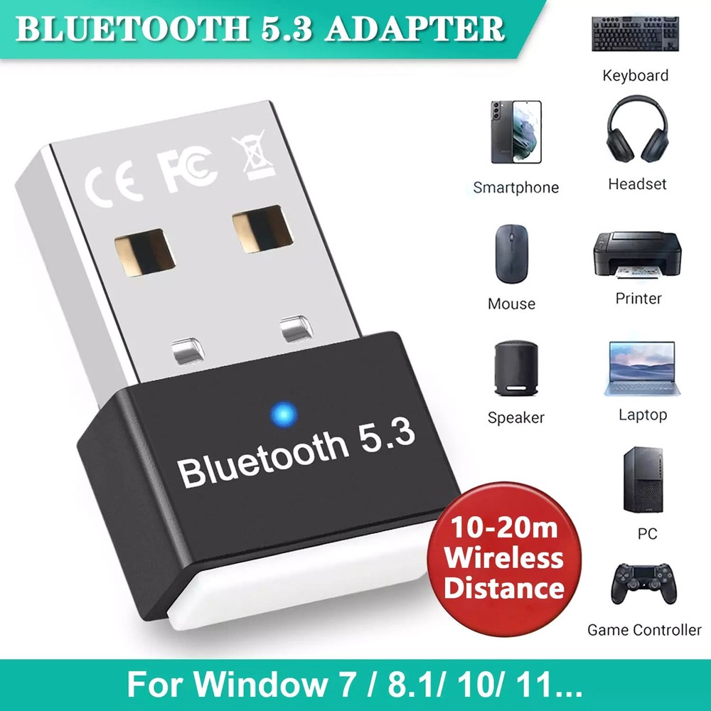New Long Range Bluetooth Adapter Transmitter Receiver Dongle Wireless 1PCS