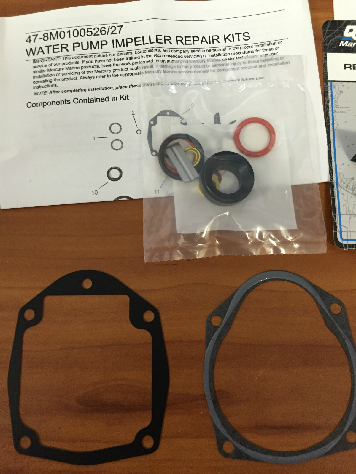 OEM MerCruiser Alpha Gen 2 Outdrive Water Pump Impeller Repair KIT 47-8M0100526