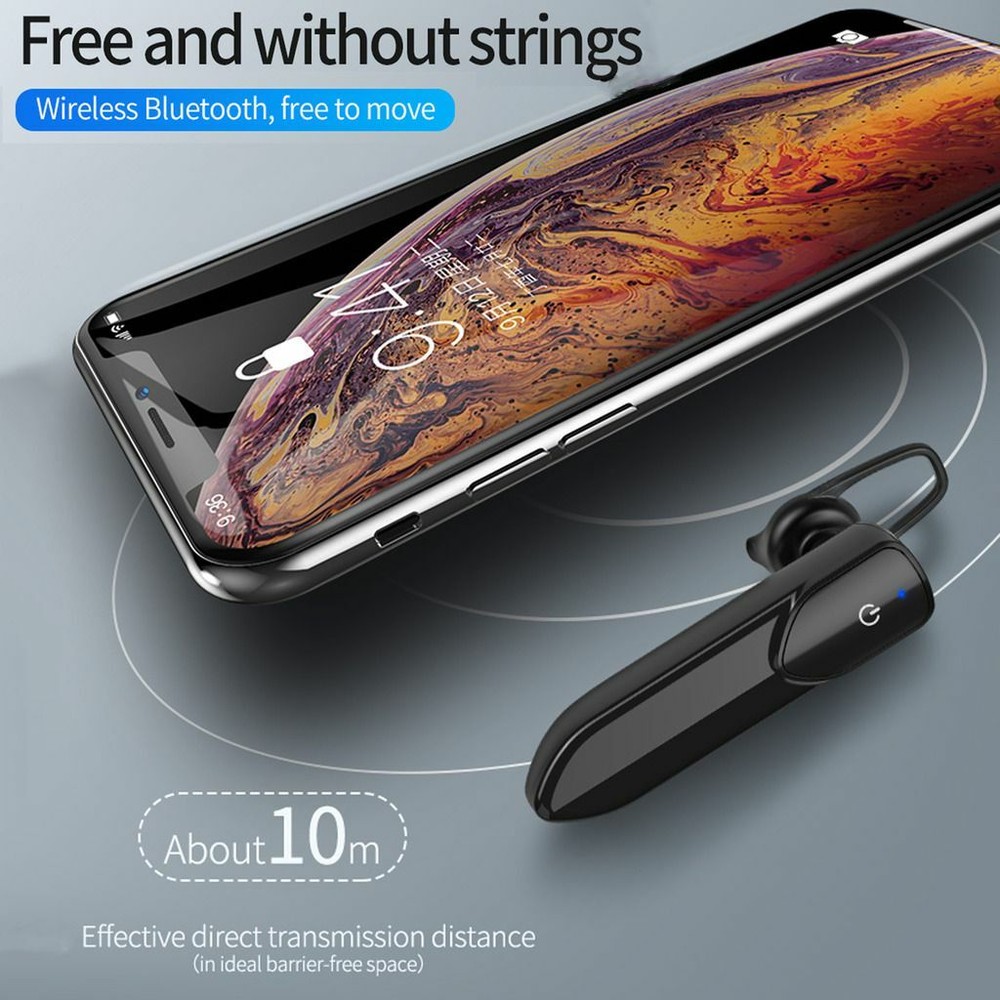 Wireless Earphone Bluetooth Earpiece Driving Headset for Android iOS Cell Phones