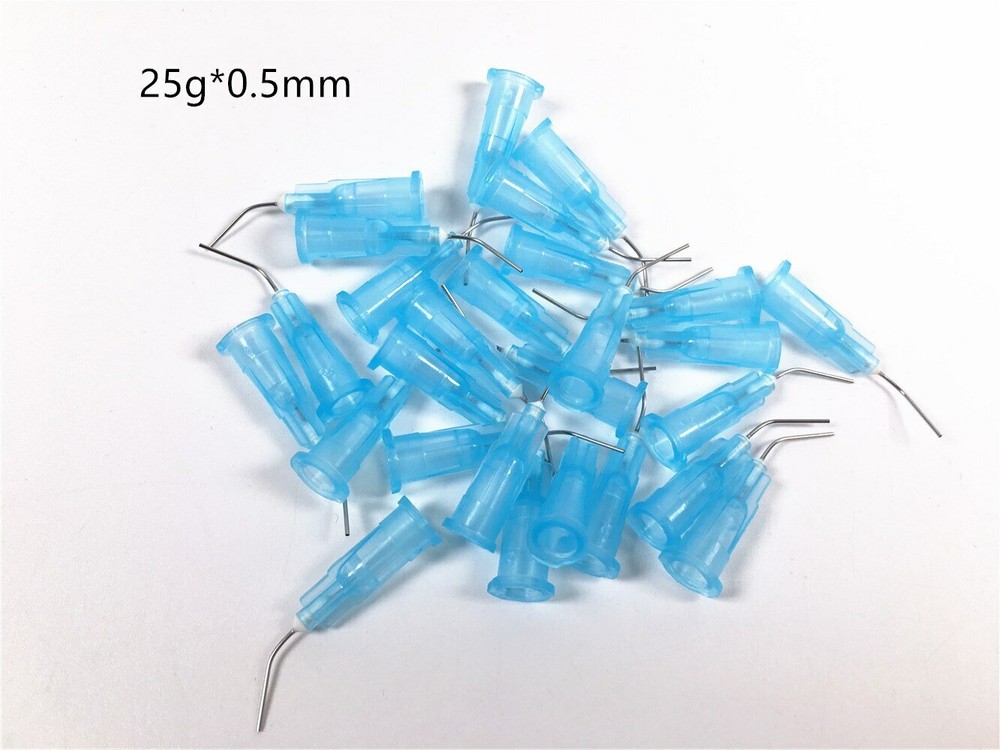 5000/Lot Dental Pre Bent Flow Dispensing Tips Flowable Needle Delivery Tip Etchi
