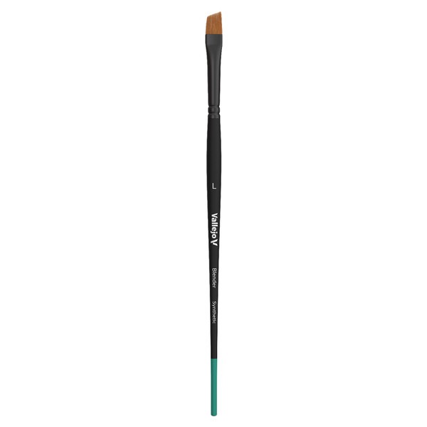 VJPB05003 Vallejo Blender Brush: Flat Angled Synthetic Large