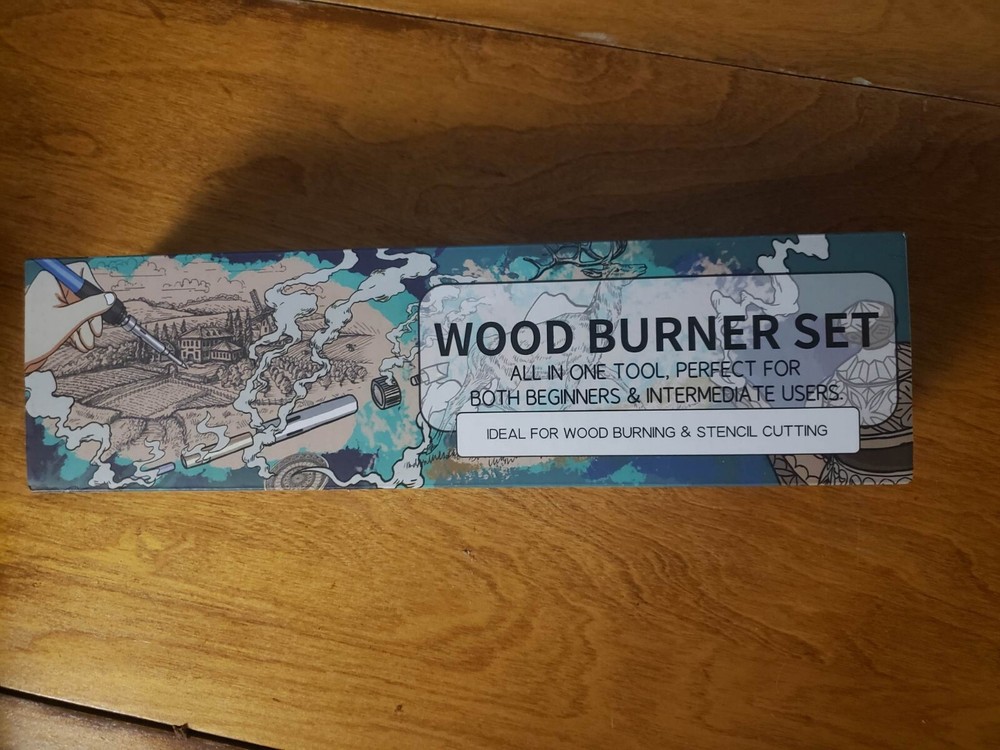 Wood Burning/Stenciling Kit Pyrography Crafting Hobbyist Tool Set