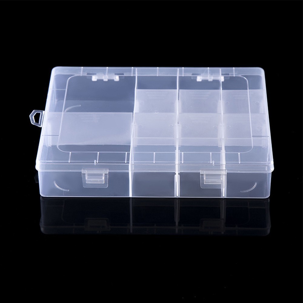 Adjustable Plastic Storage Box Organizer for Screws 14 Grids Compartment Box