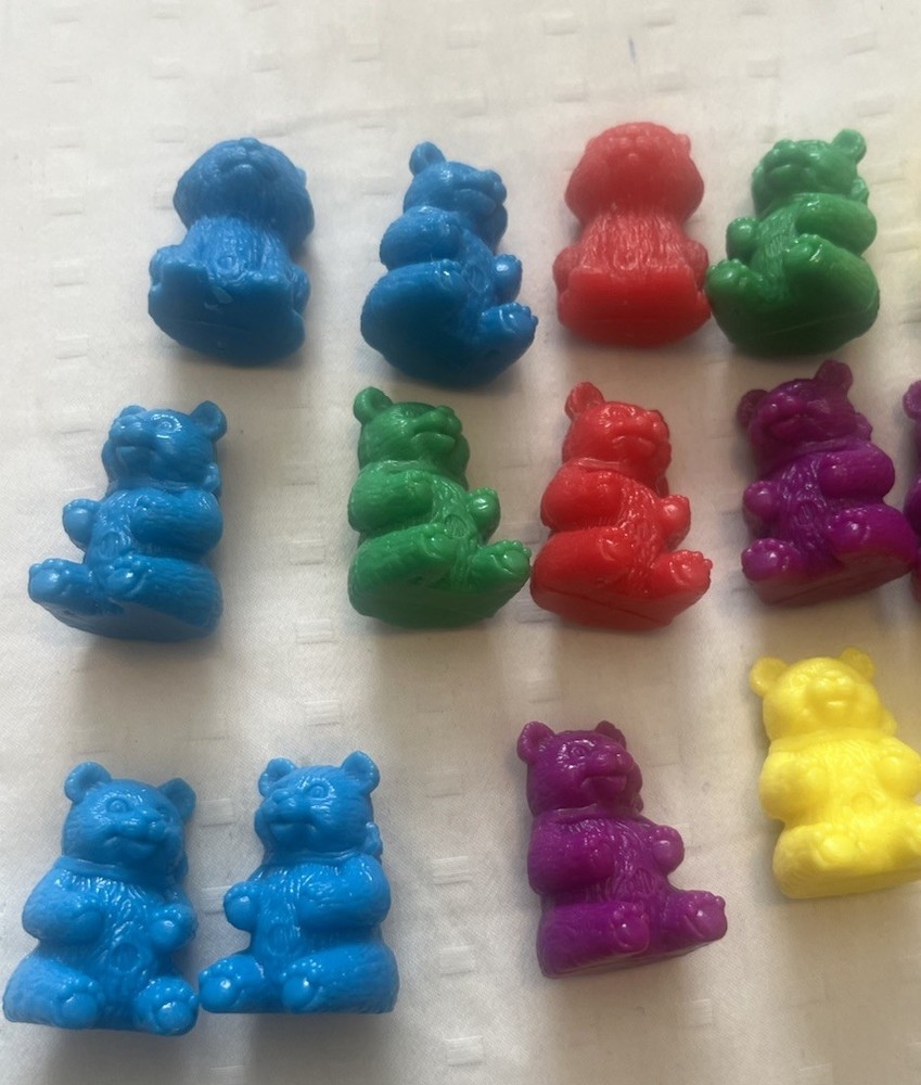 32 Plastic Bear Counters Education, Mathematics, Counting, Colors & Sorting A7