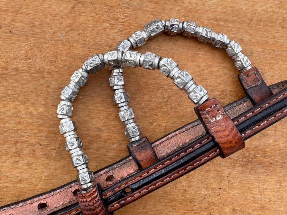 BILLY ROYAL Sterling Silver Plate REPLACEMENT DOUBLE EAR PIECES for Headstall