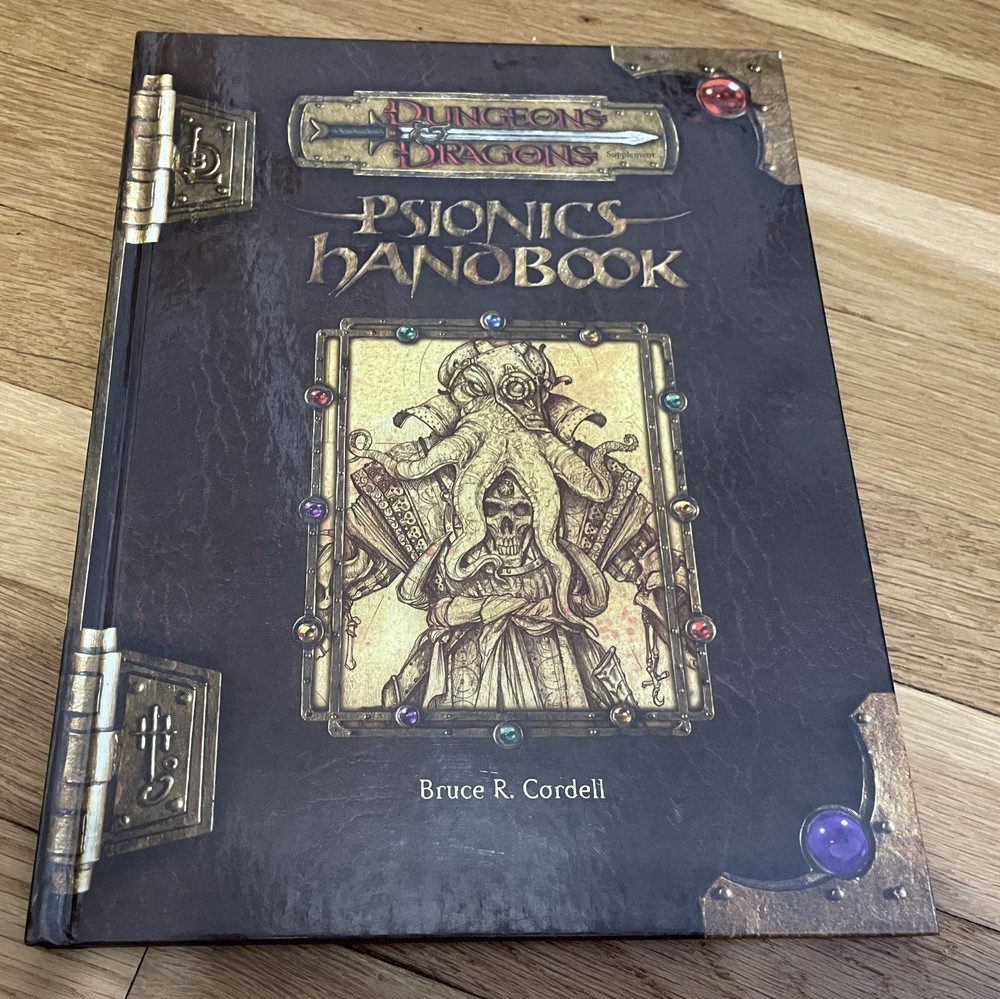 Dungeons & Dragons Psionics Handbook HC D20