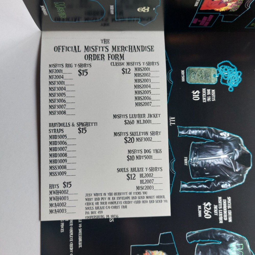 VTG Misfits Signed Concert Tour Program Autographed Evil Live Tour Book 1998