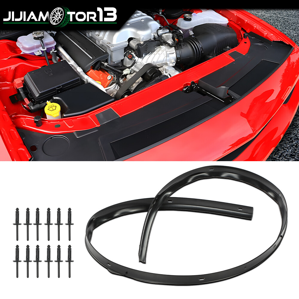 Fit For Dodge Challenger 2008-2022 Front Hood Bumper Weatherstrip Seal & Rivets