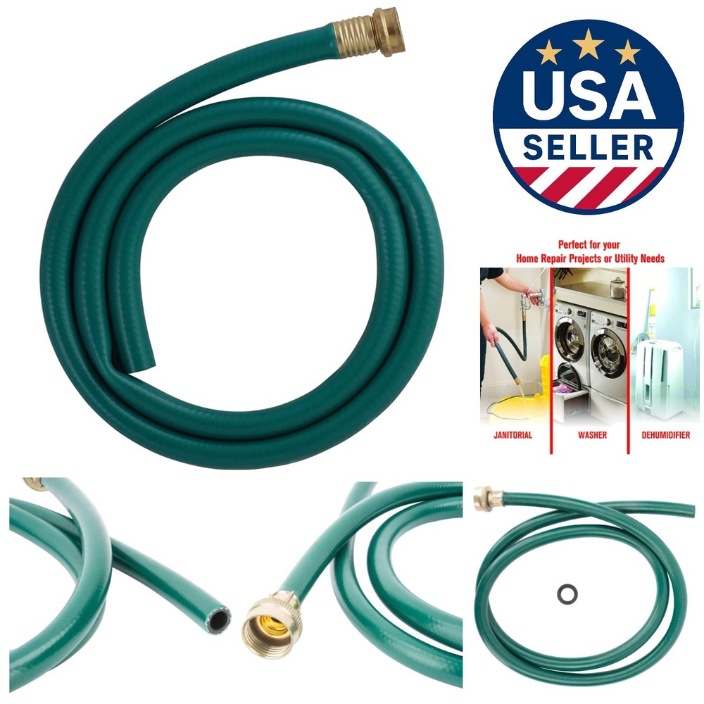 5ft Green Rubber Drain Hose - Versatile Dehumidifier & Garden Solution
