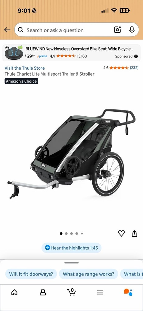 Thule Chariot Lite Multisport Trailer & Stroller