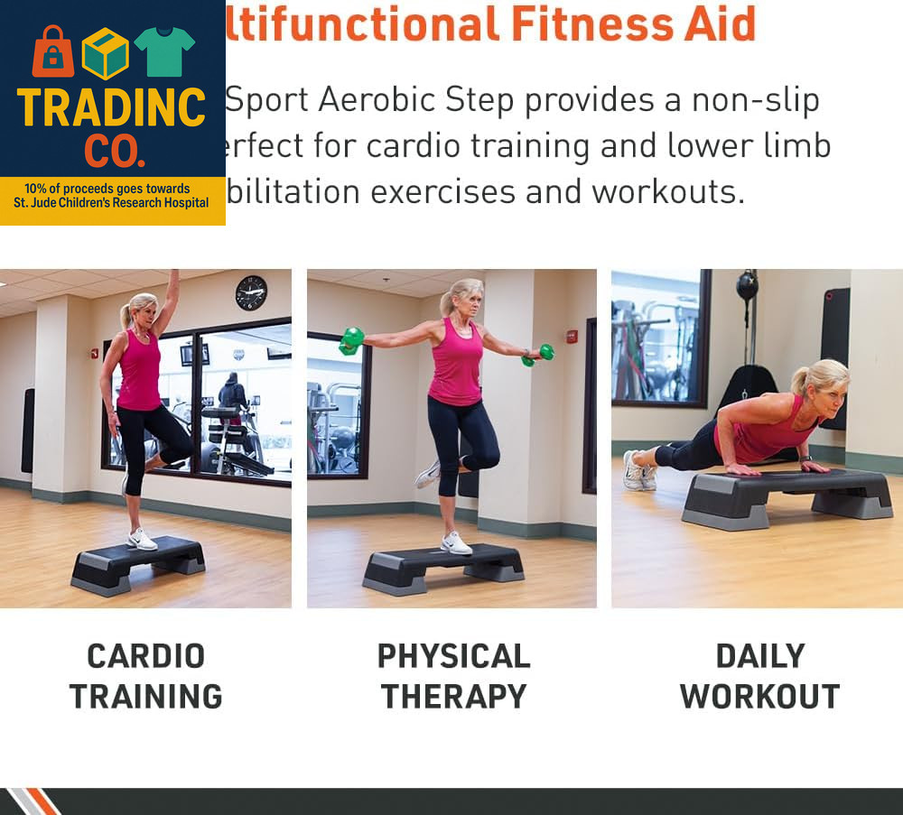 ® Aerobic Step – Step Aerobics Platform – Workout Equipment – Exercise Step Plat