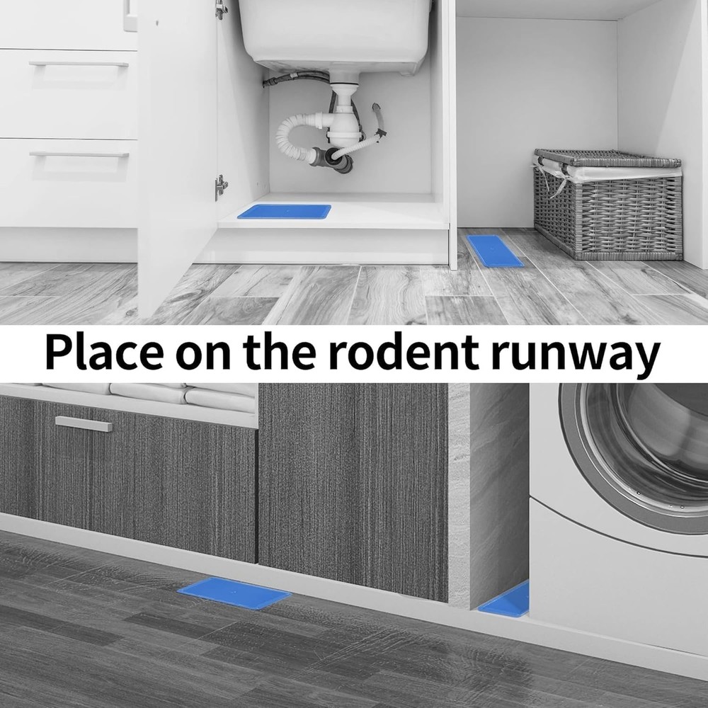 4 Pack Non-Toxic Sticky Mouse Traps - Safe & Effective Pest Control Solution