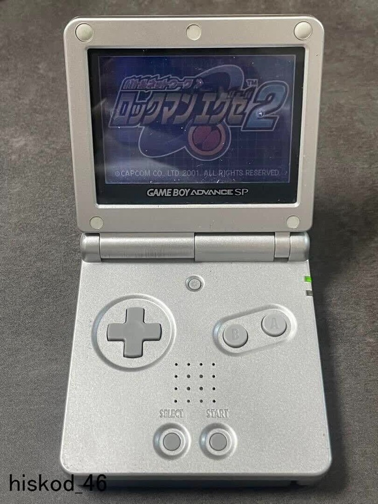 Gameboy Advanced SP Silver Nintendo Game console Portable Handheld system Rare