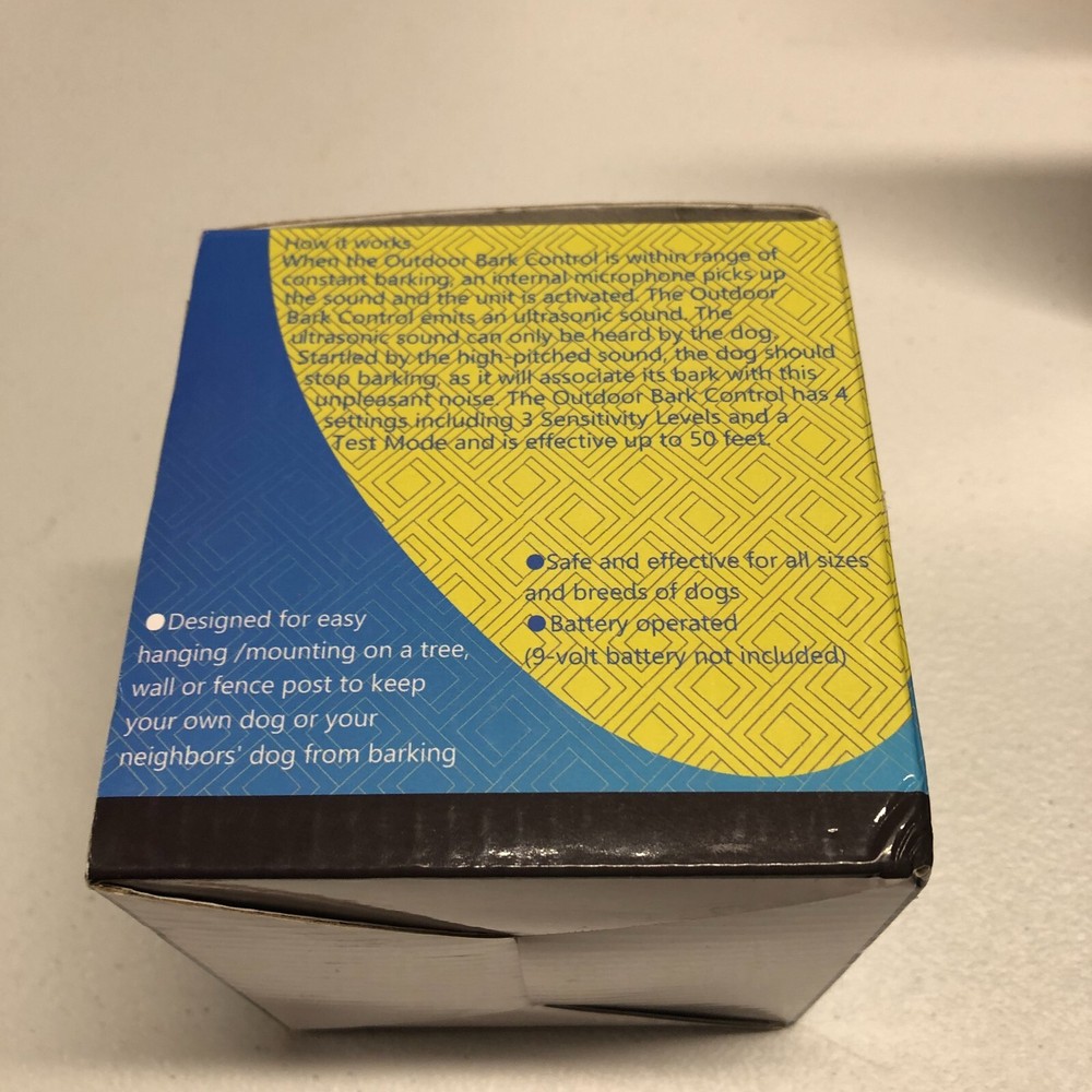 Sonic Bark Control Device with Decorative Touch! Small House Open Box