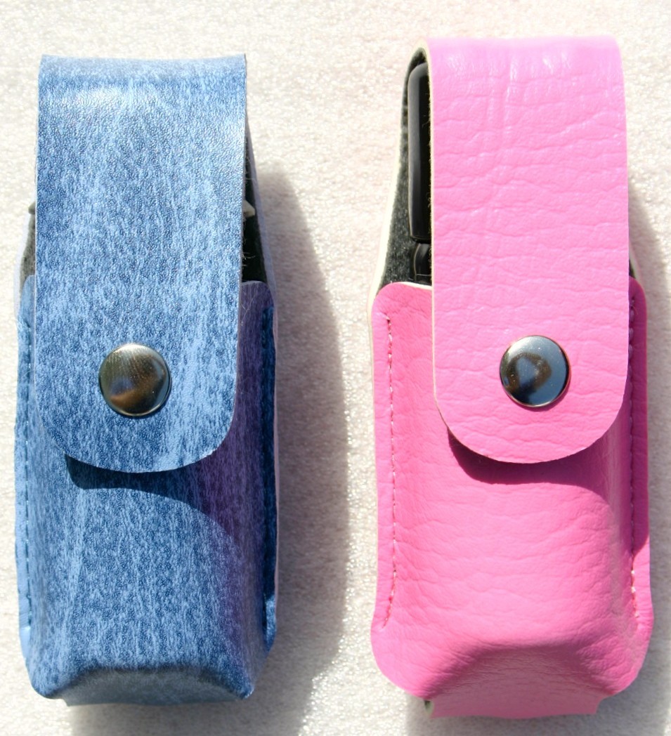 2 ounce oz Police Magnum leatherette case pepper spray holster with belt clip