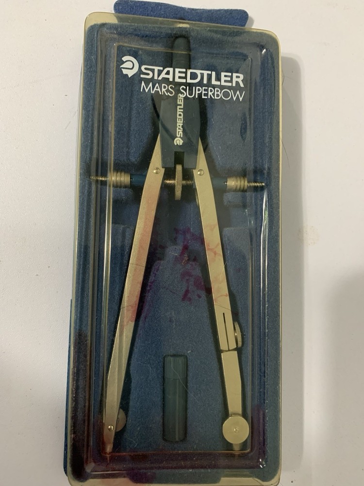 Vintage STAEDTLER MARS Superbow Technical Compass Drafting Engineering in Box T6
