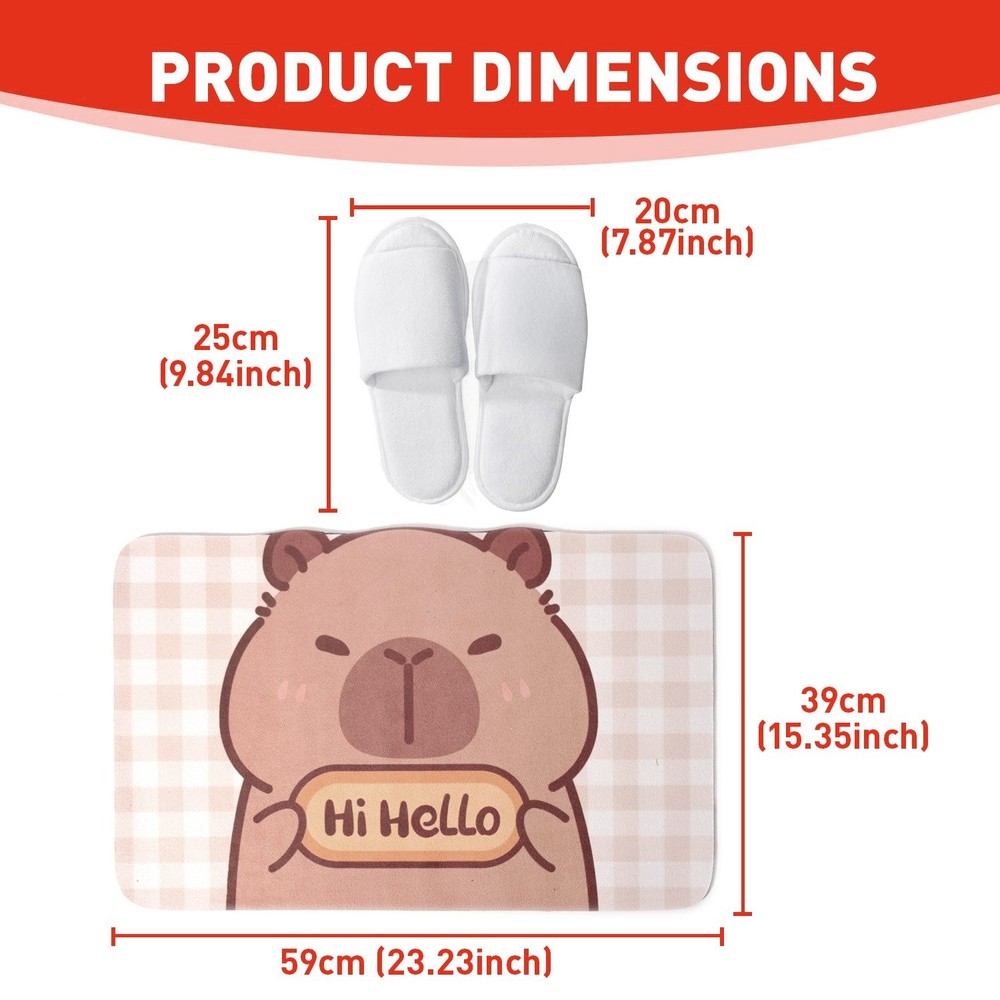 Absorbent Bath Mat Magic Rug, Quick Drying Mat Magic Bath Mat Non-Slip Floor