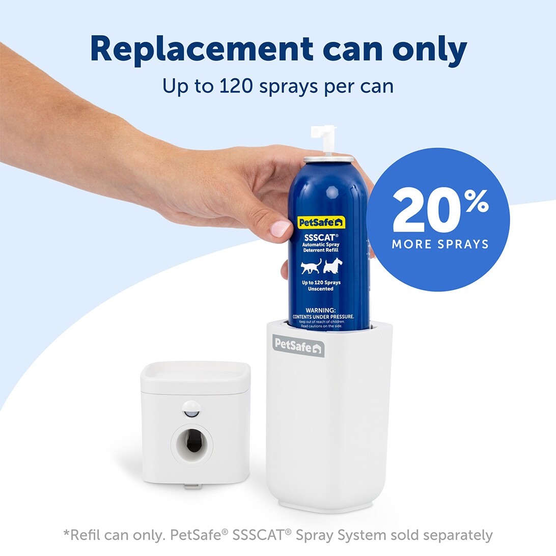 PetSafe Can Spray Refill SSSCat PPD00-17791 Pet Cat Deterrent Up to 120 Sprays