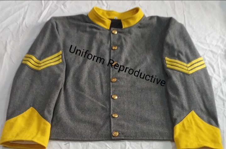 Confederate Reproduction Gray Shell Jacket Available In All Sizes