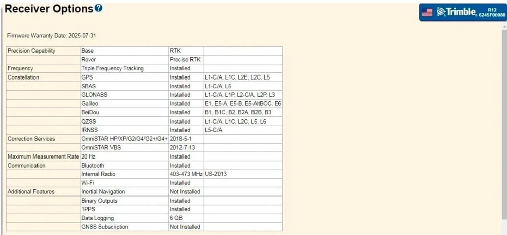 Trimble R12 GNSS System | TSC3 Controller | ProPoint | RTK Base/Rover | US STOCK