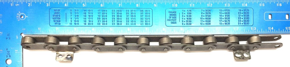 Tsubaki 14" Length Roller Chain RF2050 USED