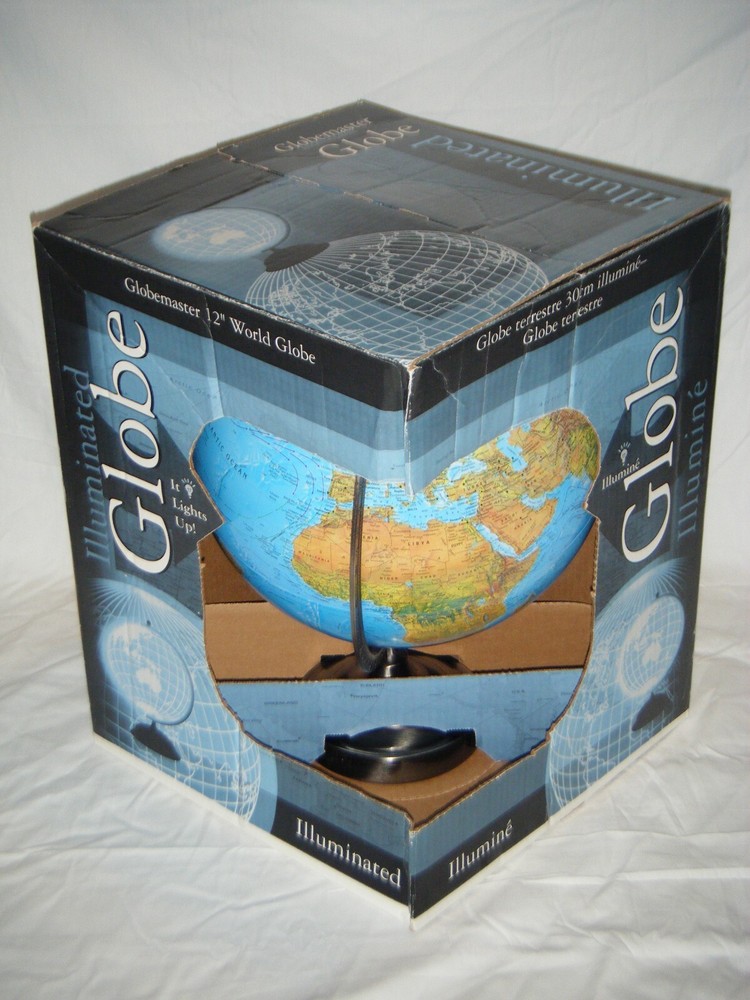 Replogle 2000 Globemaster Illuminated 12" Light Up World Globe