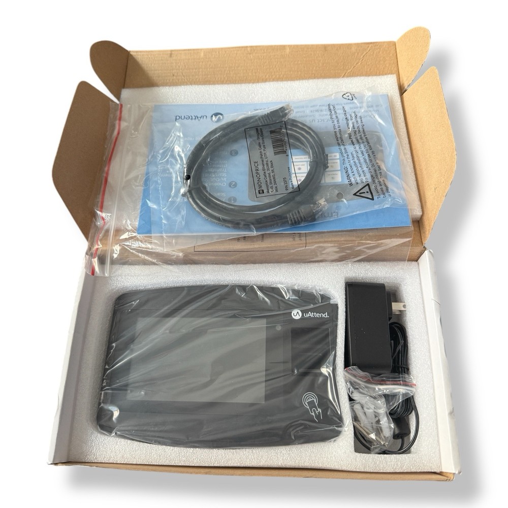 uAttend JR2000 CloudConnected Biometric Attendance System Fingerprint Time Clock