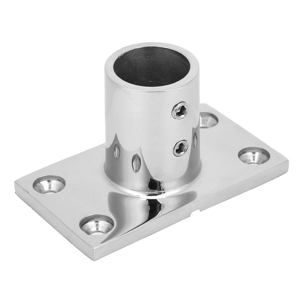 Boat Rail Fitting 316 90 Degrees Rectangular Marine Boat Hand Rail Base