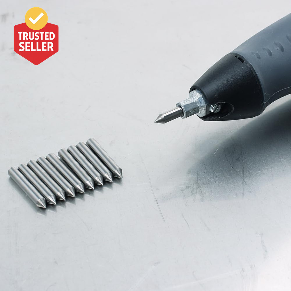 10Pcs Scribe Tips Engraver Bits Carbide Point Bit Nozzle for Rotary Tool Electri