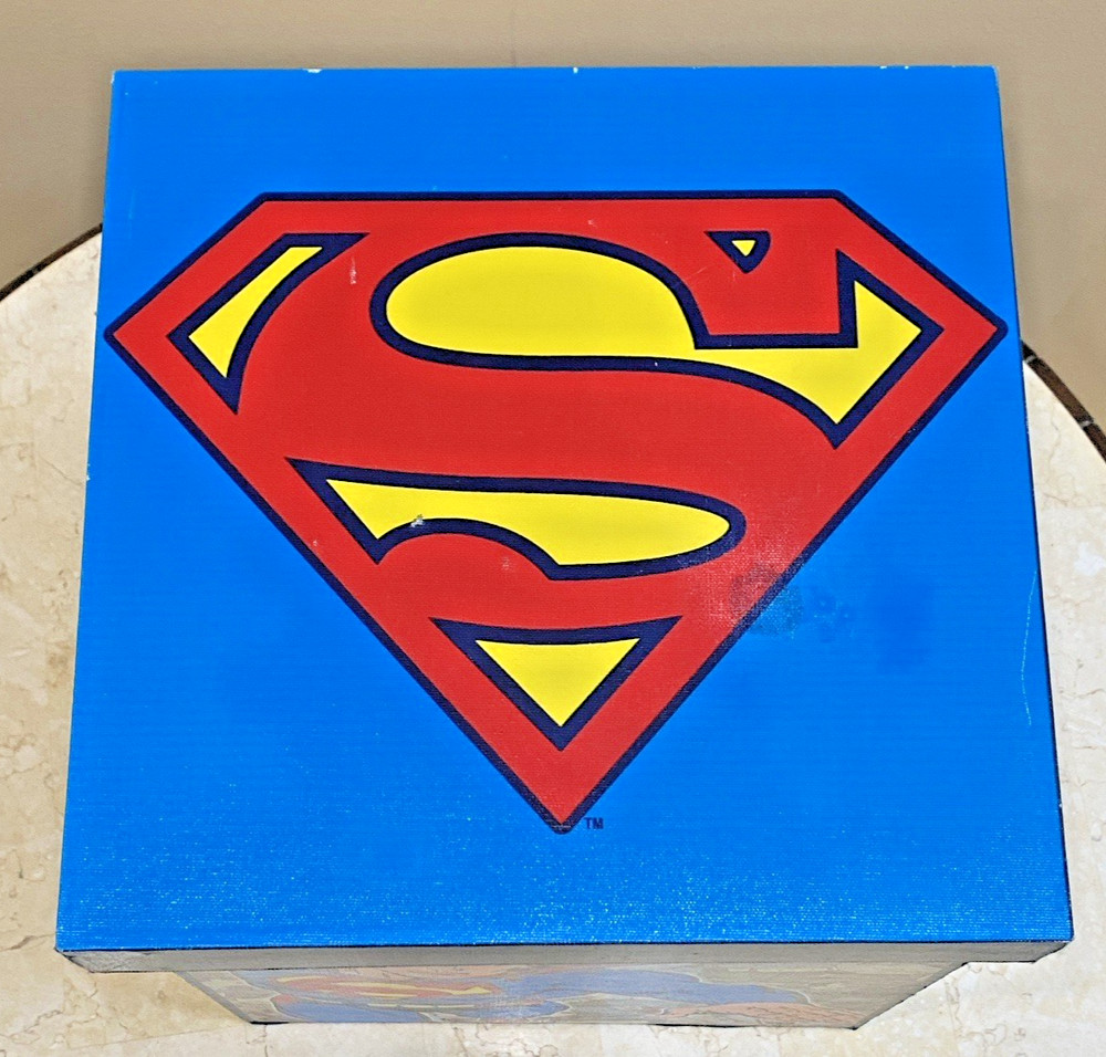 DC Superman Toy/Comic Storage Box With Printed Art