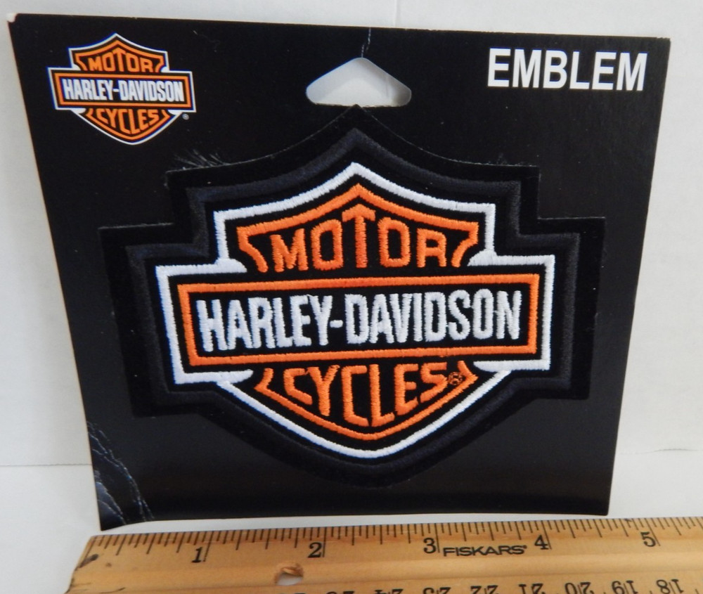 2016 Harley-Davidson 4" Embroidered Trademark Bar & Shield Emblem Patch NEW