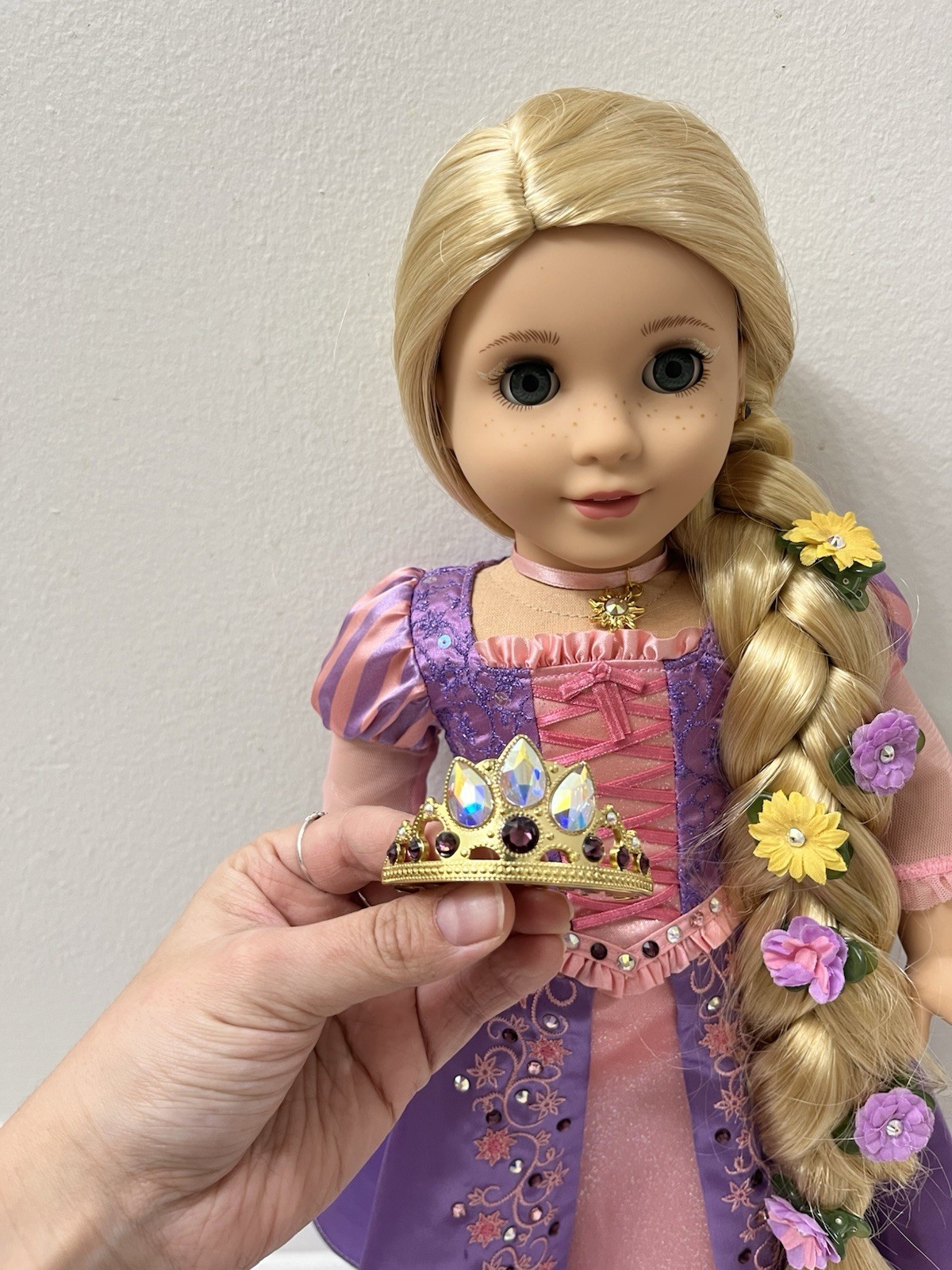 American Girl Disney Princess Rapunzel Collector Doll with Swarovski Crystal