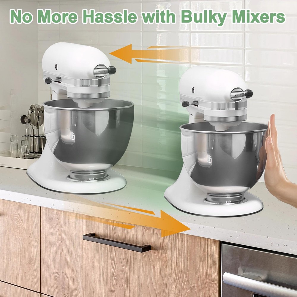Sliding Tray For 4.5Qt Mixer,Slip Mat, Clear