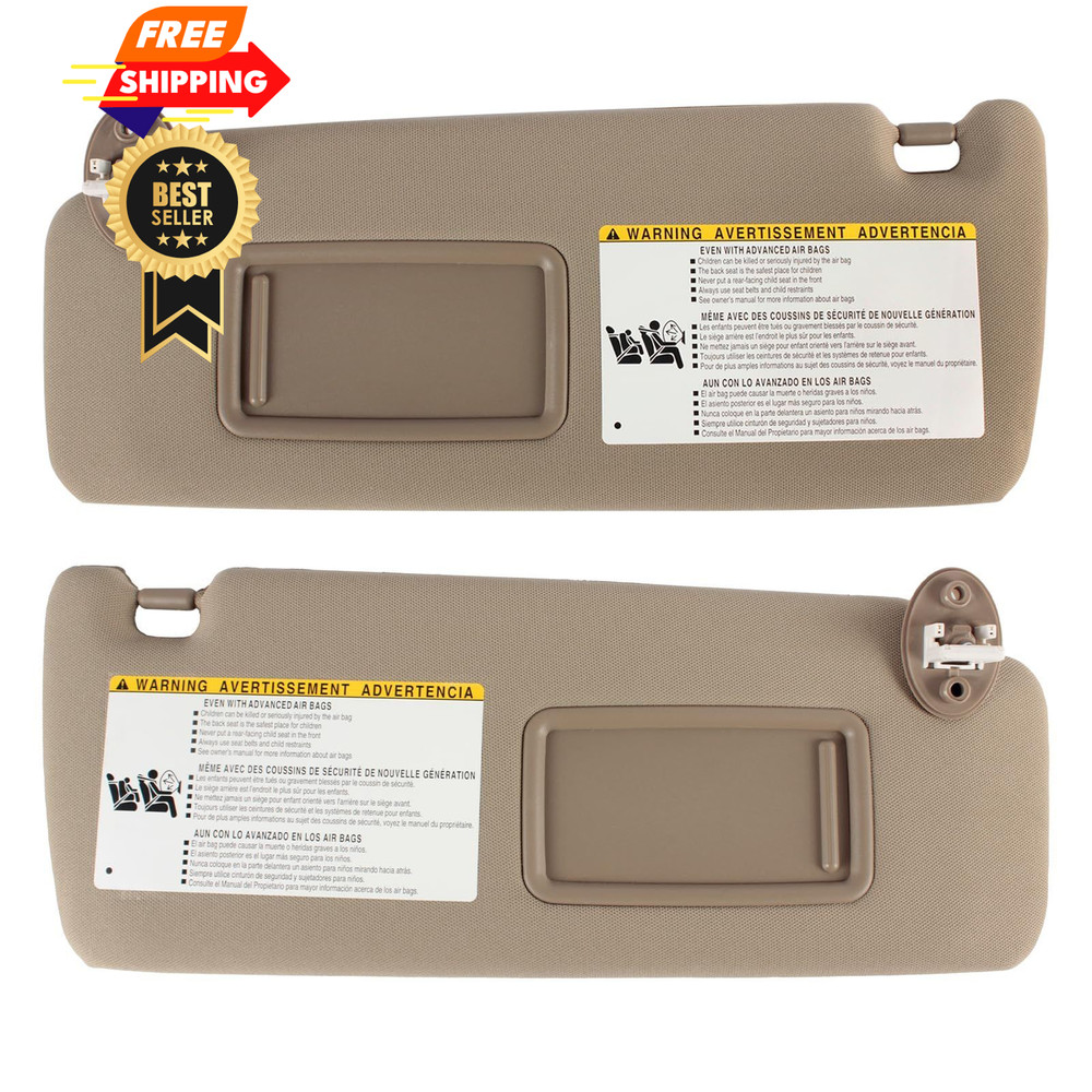 PEVAST Left&Right Side Sun Visor Replacement for 4RUNNER Toyota 2010 Beige