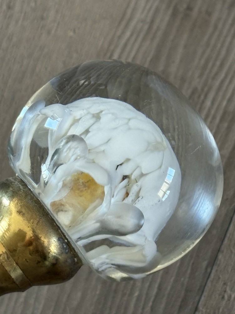 Fireplace Base PLATED Brass / Art Sphere USED.