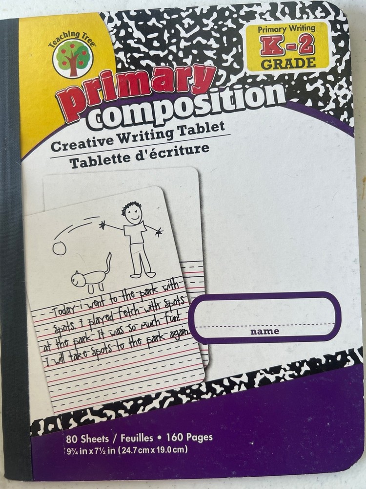 Primary Writing Composition Notebooks For Grades K-2 4 Pack Mead & Staples