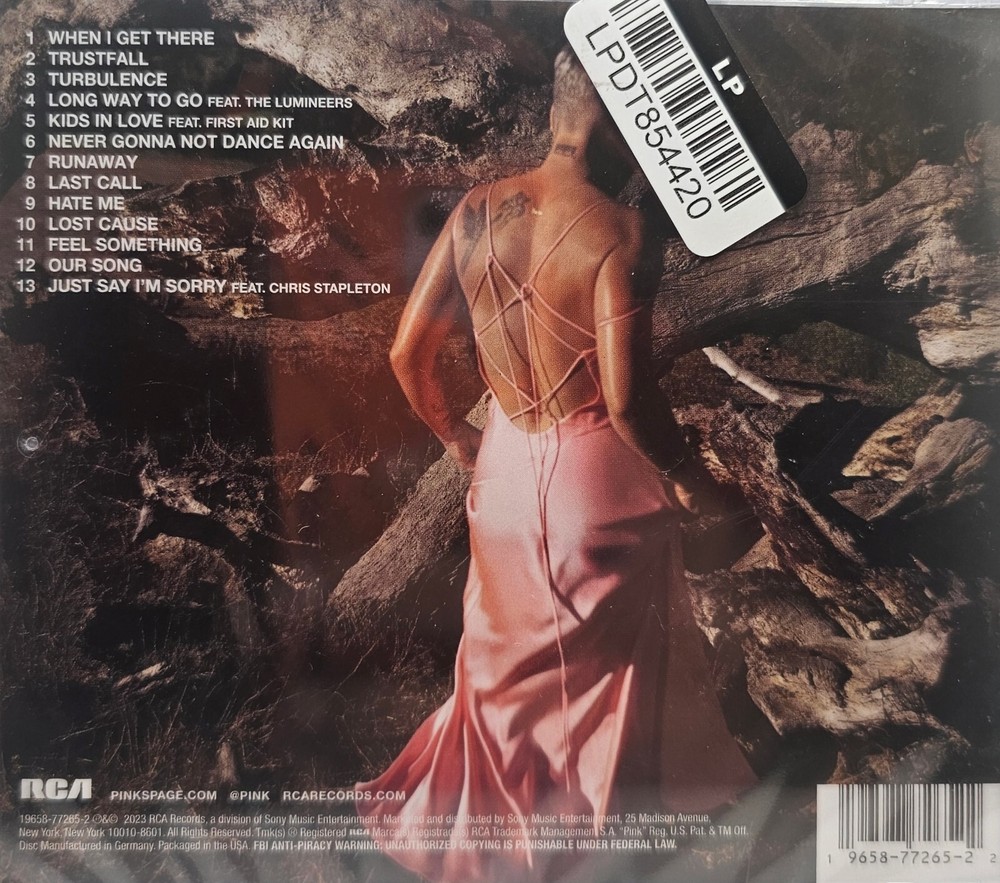 Trustfall by Pink (CD, 2023) New/Sealed