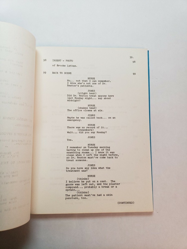 BARNABY JONES / Robert Heverly 1973 TV Script, Jack Ging "Venus as in Flytrap"
