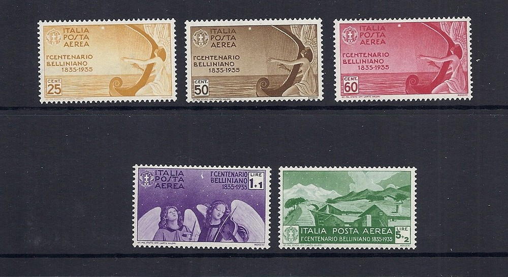 ITALY 1935 BELLINI (complete set) F/VF MLH