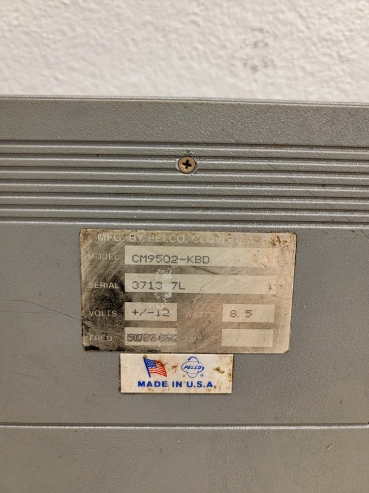 Pelco CM9502-KBD Camera control board 9500 Untested As Is 👁