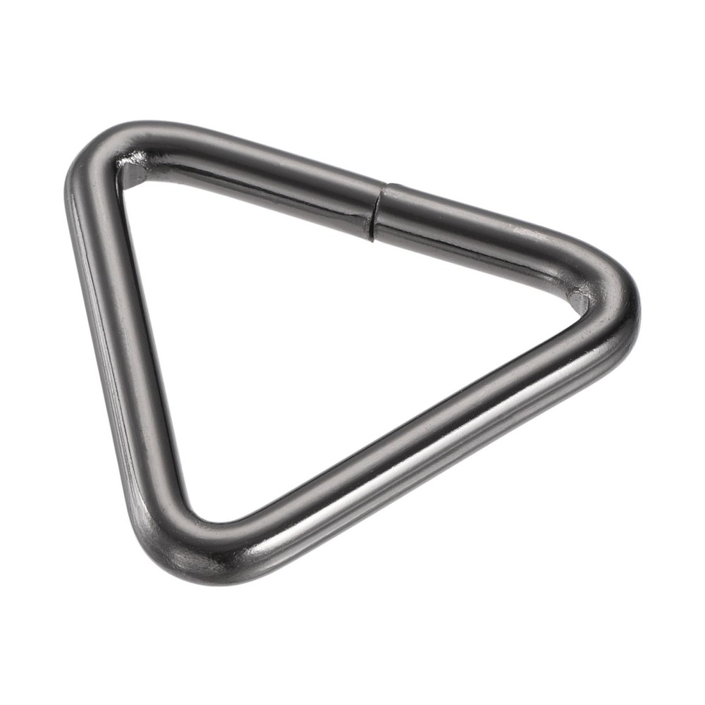 Metal Triangle Buckle 38mm Inner Width Dark Grey 20pcs