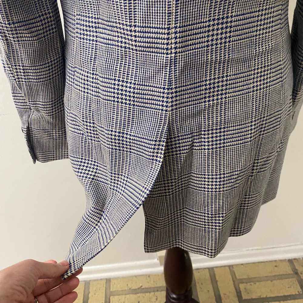 Ralph Lauren Collection Houndstooth Blazer Jacket Size 8