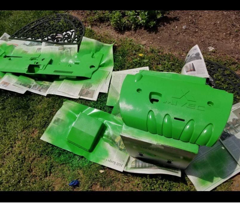 Valve Cover Lime Green Grabber Engine Enamel Paint +Primer Rust Resist Coating 2
