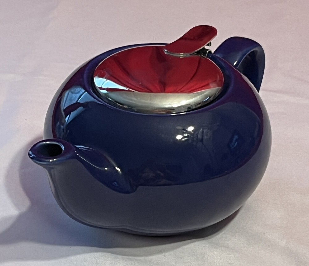 Certified International Colbalt Blue Teapot