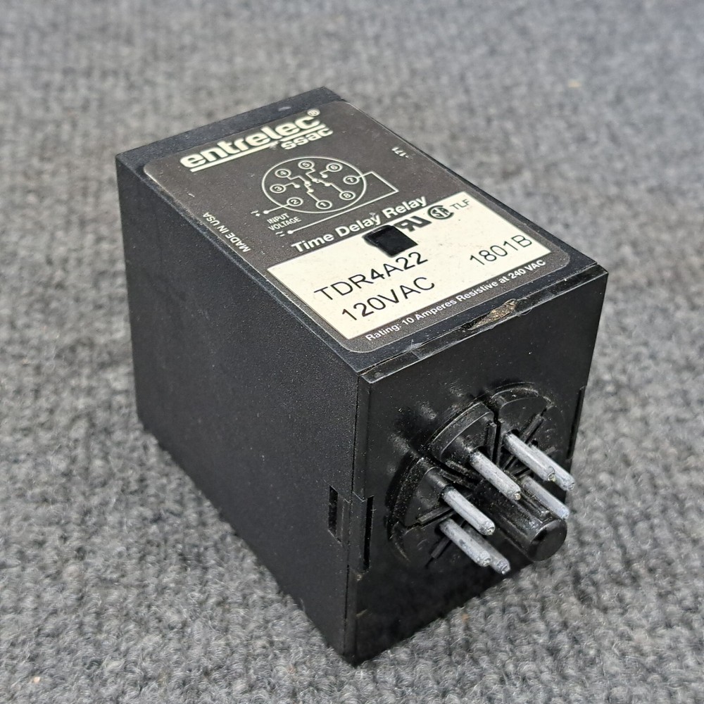 SSAC entrelec TDR4A22 Time Delay Relay 120 Vac