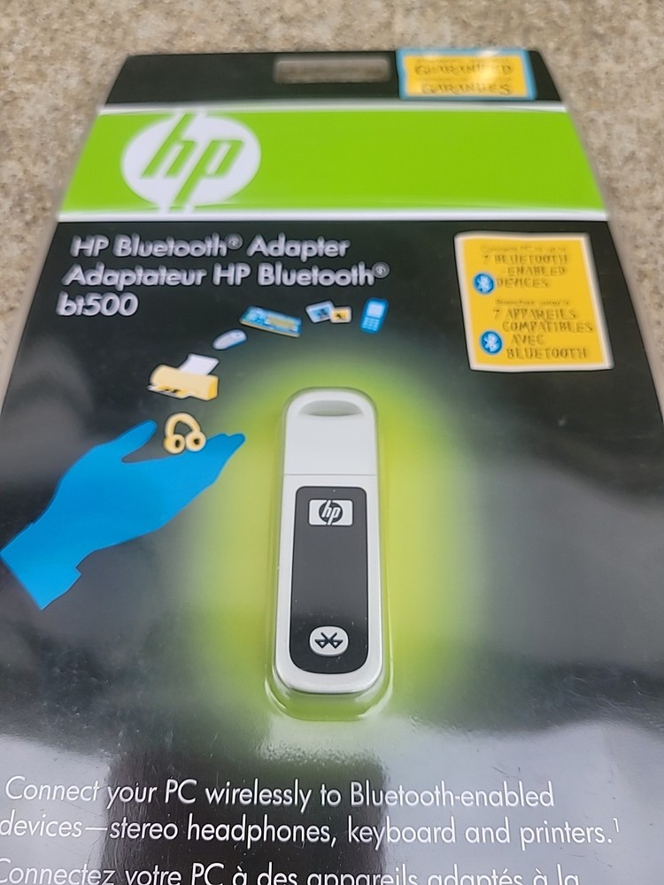 HP Bluetooth USB 2.0 Wireless Adapter BT500, Wireless Print, Transfer Documents