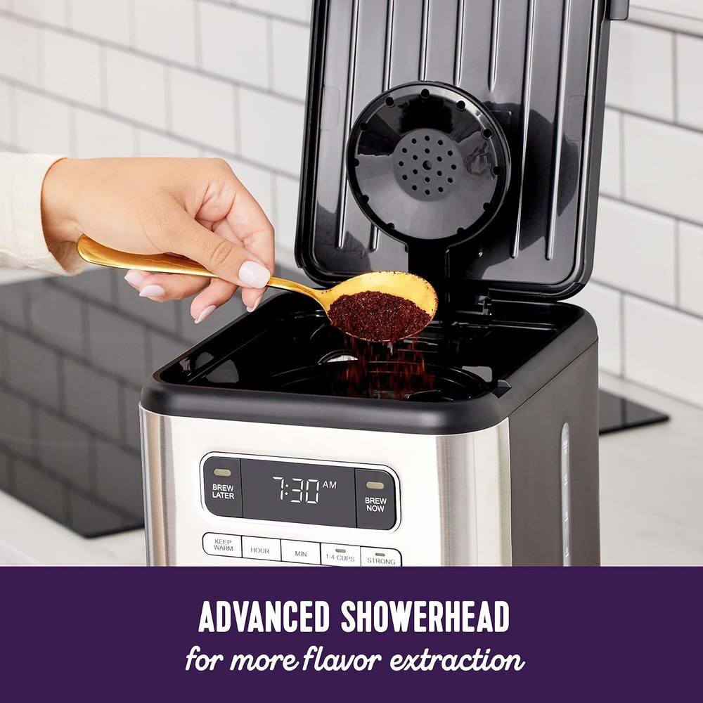 14 Cup Programmable Coffee Maker Stainless Steel