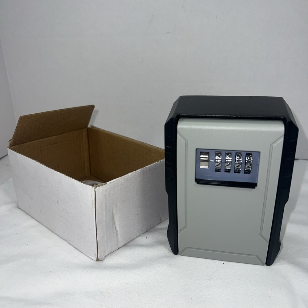 New Outdoor Combination Key Safe Box Wall Mounted Key Storage Four Digits