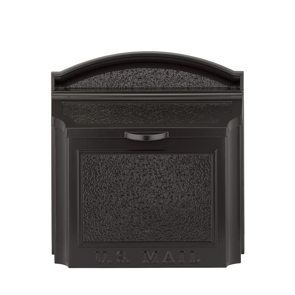 Whitehall Wall Mailbox - Locking - Black, Extra Large Large, Black